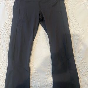 Lululemon Athletica Black Leggings -high ankle/capri